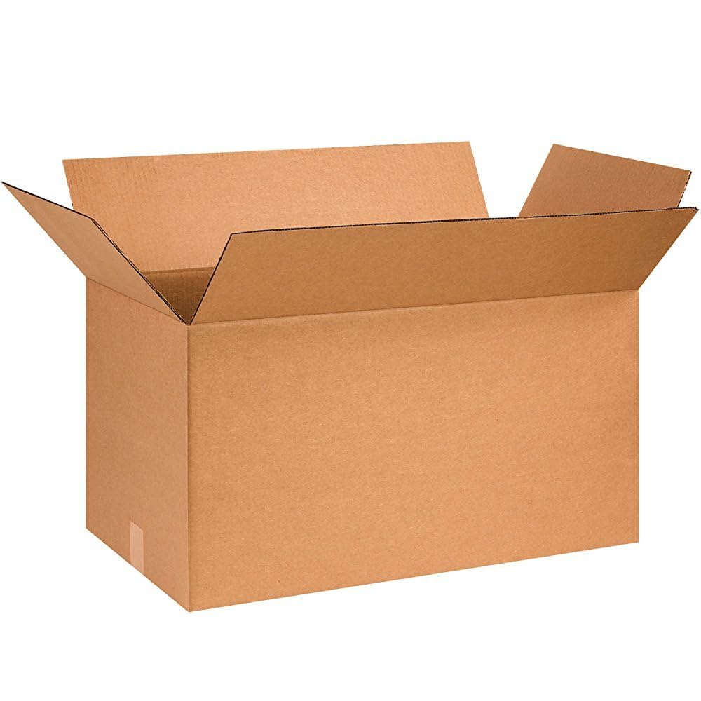 BOX USA B261414 Pudełka z tektury falistej, 61 cm dł. x 35 cm szer. x 35 cm wys. (10 sztuk)