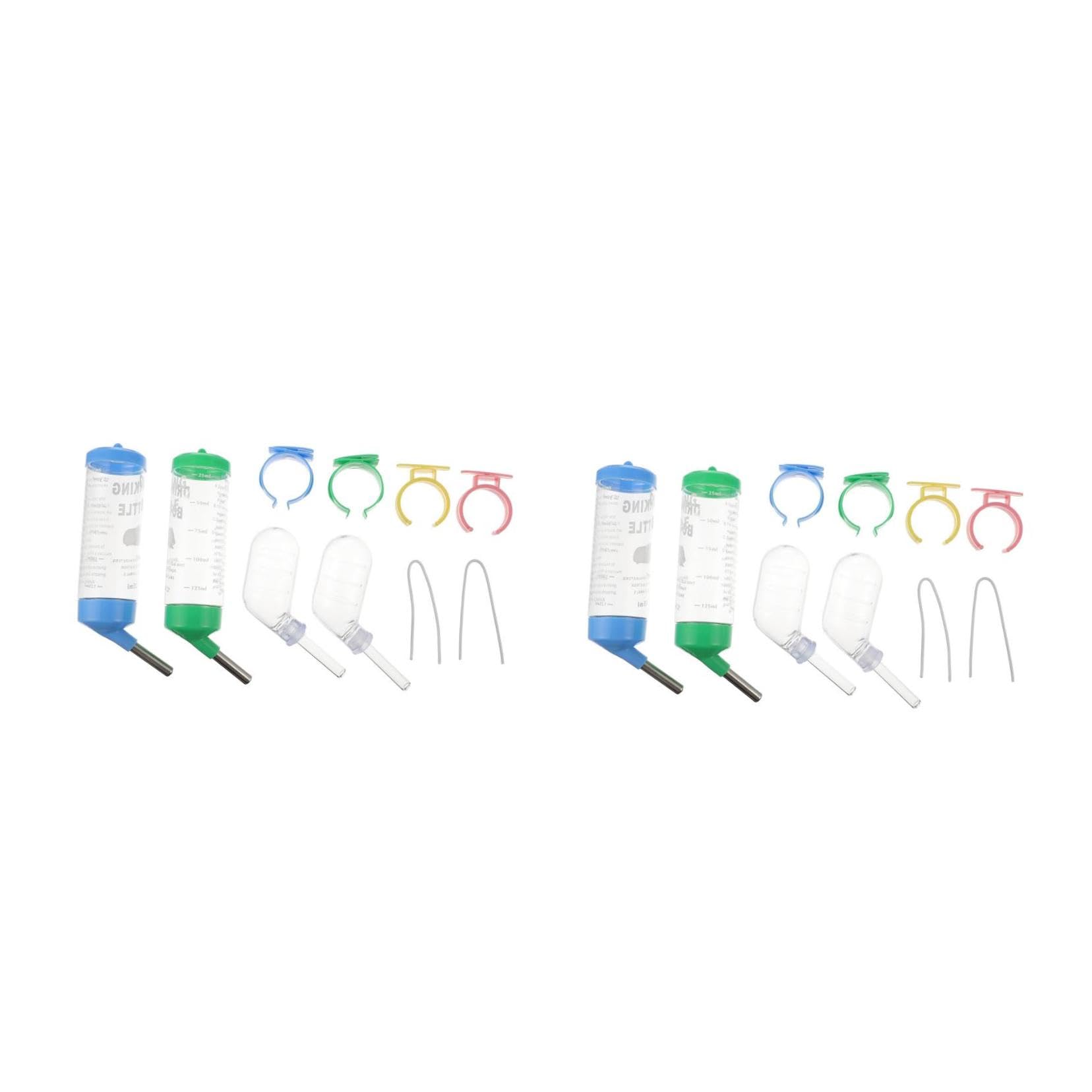 Yardwe 8 Bebederos para Mascotas con Sello Liso para Hámster De Guinea Bebederos De Sin Goteo con Boquilla A Prueba De Fugas De para Exteriores