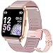 YUNFUN Smartwatch Mujer, Reloj Inteligente Táctil Completa, Pulsera Actividad Mujer IP68 con 17 Deportes, Pulsómetros, Monitor de Sueño, Seguimiento del Menstrual, Control de Musica Regalo (Rosado)