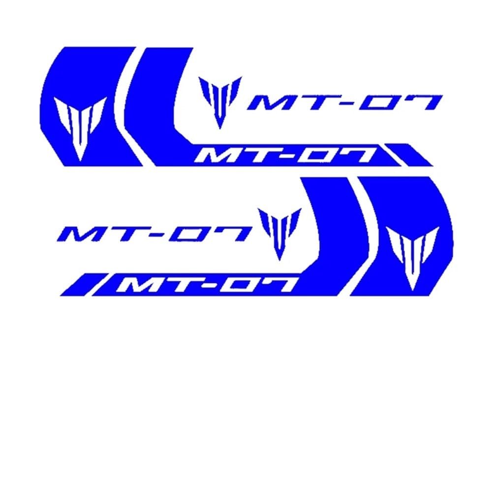 Adesivi Protettivi Serbatoio Per Yamaha MT07 - Kit Decalcomanie Antigraffio | Design Logo E Strisce