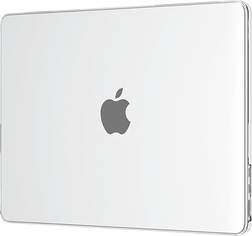 EooCoo Armadura ultrafina Compatible con MacBook Air de 15 pulgadas M4 2025 2024 2023 M3 M2 A3241 A3114 A2941, claridad cristalina, carcasa rígida