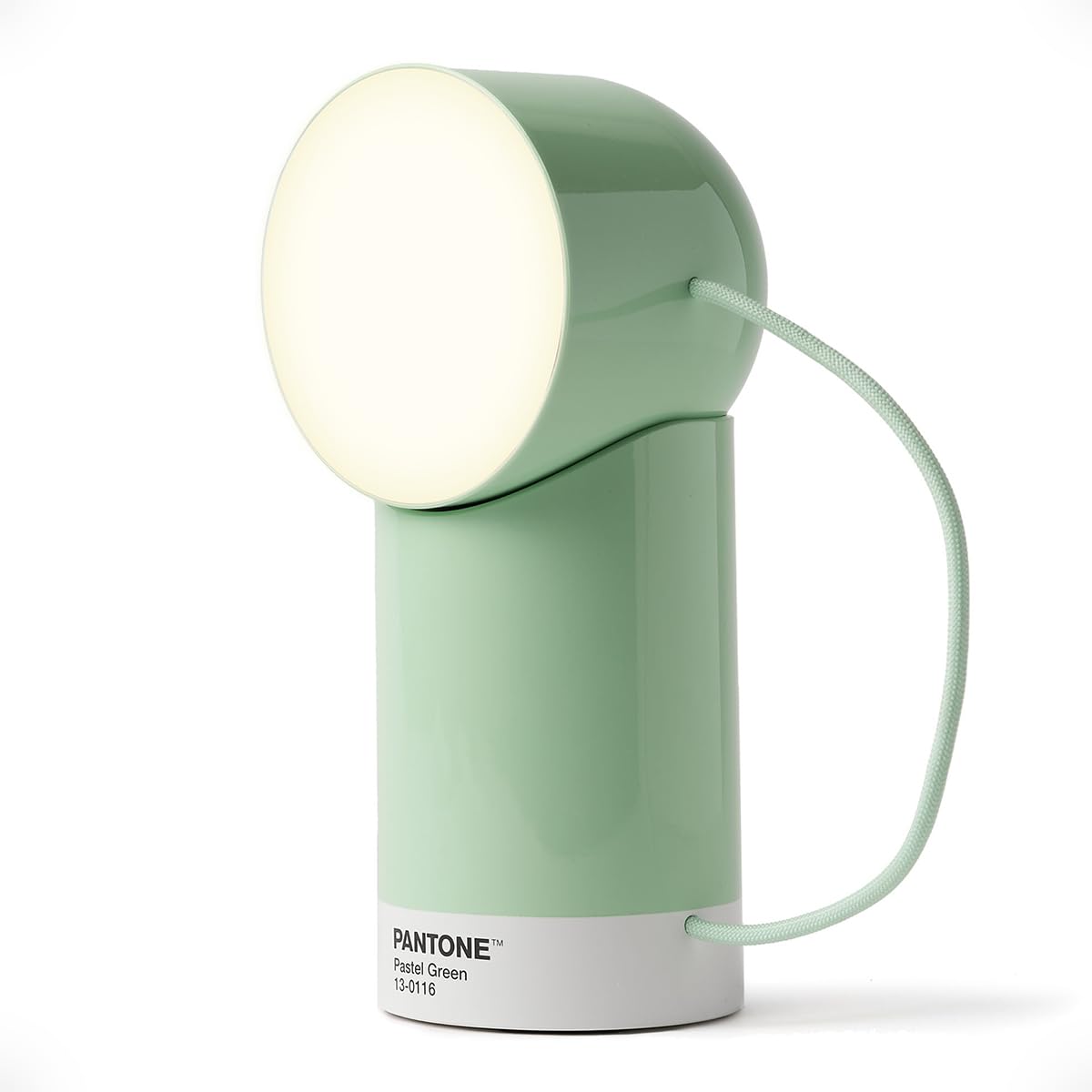 Lexon ORBE Rechargeable LED Table Lamp, Mint Green, Collab Pantone Cordless Table Lamp with Detachable Magnetic Rotating Head