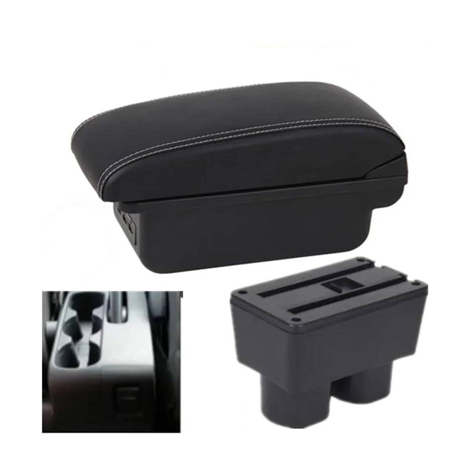 Interior Parts For TOYOTA For RUSH For Avanza For Rush Car Accessories Armrest Box Car Armrest Center Storage Box(B3 white line 3USB)