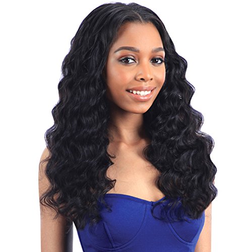 MULTI-PACK DEALS! Saga Human Hair Crochet Braids Pre Loop Type Loose Deep With FREE GIFT (14", 2 PACKS - COLOR 1B)