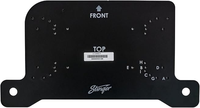 STINGER Under-Seat Amplifier Mounting Bracket for Wranglers with Predrilled & Threaded Holes with Hardware, Driver or Passenger Side Mounting Jeep Wrangler JL - Passenger Side