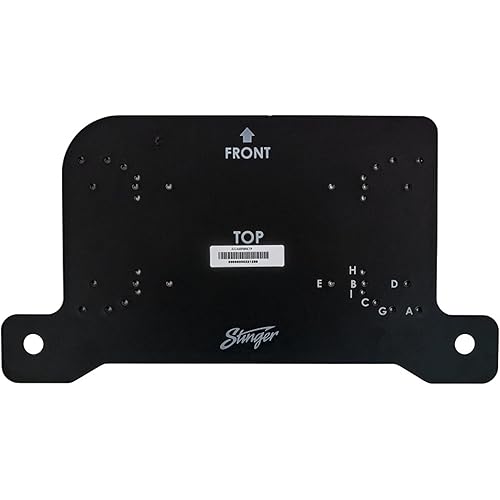 STINGER Under-Seat Amplifier Mounting Bracket for Wranglers with Predrilled & Threaded Holes with Hardware, Driver or Passenger Side Mounting (Jeep Wrangler JL - Passenger Side)