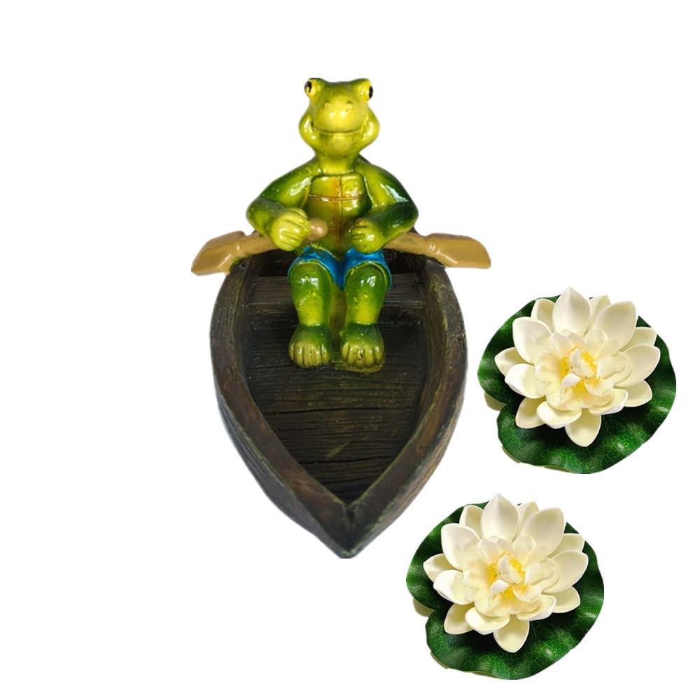 Schildkröte Schwimm-Ornament – Realistische Figur Aus Kunstharz Für Teich & Deko