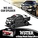 WSTER WS-X65 Pickup Truck Replica Bluetooth Speaker – HD Sound, FM Radio, TWS Stereo, LED Party Lights, USB/TF Playback, Built-in Mic – Cool Portable Car Design Speaker for Outdoors & Home (Black)