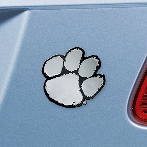Fanmats - 14851 Fanmats Ncaa Clemson University Tigers Chrome Team Emblem 3"X3.2" #TOP1