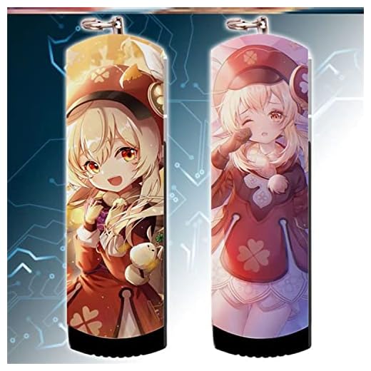 QPWZ Klee Genshin Impact Anime U Disk, Personalidade de Desenho Animado Rotativo Dispositivo Portátil de Armazenamento