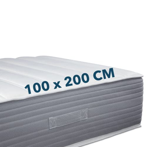 Ortho-Relax Boxspringbett Matratze 100x200 cm, 30cm, Matratze inklusive Topper, Härtegrad H2-3, 100 Nächte Probeschlafen, 2in1 Wendematratze mit Viscoschaum und Memory-Effekt, ÖkoTex 100