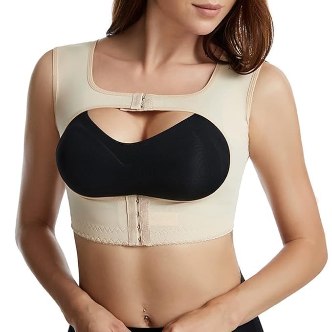 VORTEXAWomen Sports Bra Belt Surgical Breast Implant Stabilizer Stretchable Bracer Bust Shapewear Push Up Bra Shapewear Slimmer Bra Strap Bracer Bust Shapewear Invisible Breast Support Belt