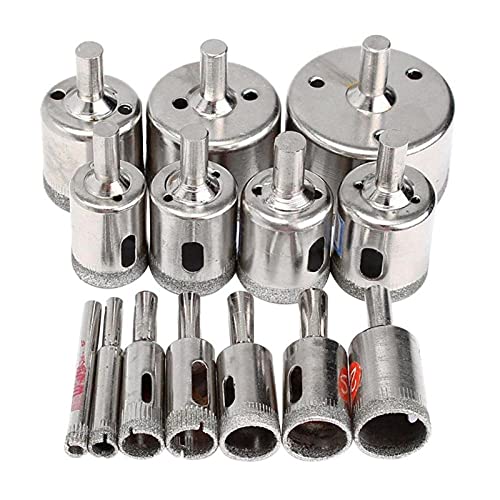 Set de 15 brocas diamantadas para vidrio y cerámica miniatura 1