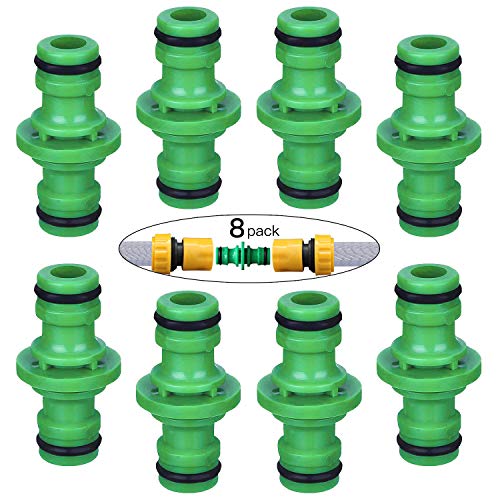 Preisvergleich Produktbild FEIGO 8 Packung Schlauchkupplung 1 / 2 Zoll Schlauchverbinder für Gartenschlauch Kupplung Schnellkupplung 13mm Schlauchverbinder zur Schlauchverlängerung Kompatibel Gartenschlauch