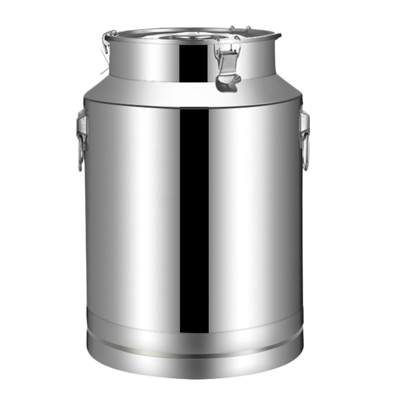 Stainless Steel Milk Can Airtight Storage Jug 35L Durable Milk Bucket for Liquid Storage (Silver 28l)