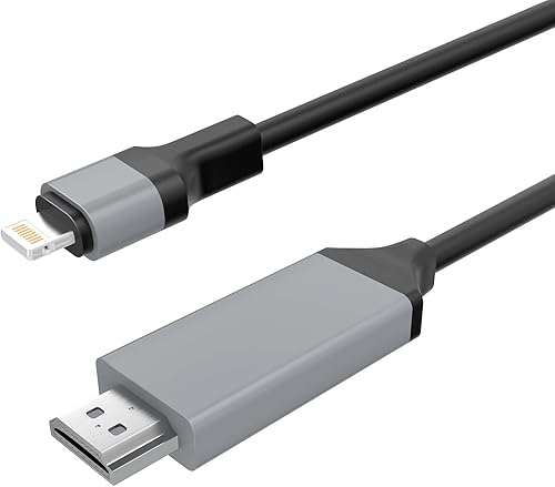 Miniatura 8 de Certificado Apple MFi Lightning a HDMI, cable adaptador Lightning a HDMI, adaptador Lightning a HDMI 2K Lightning a digital AV, convertidor de