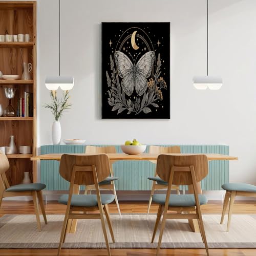 Pósters de arte de pared para renovar habitaciones aburridas, cuadros de lunas en lienzo 50x70 2