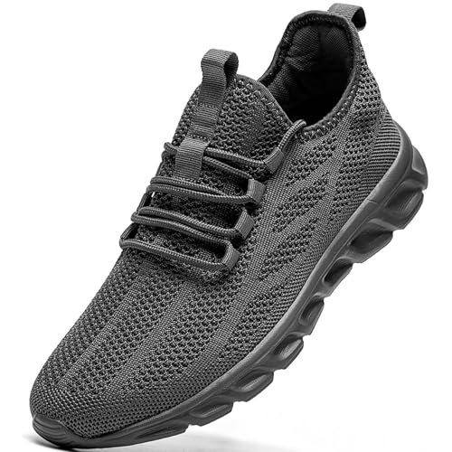 WCIDFY Mens Running Shoes Mesh Breathable Tennis Shoes Lightweight Walking Sneakers Comfortable for...