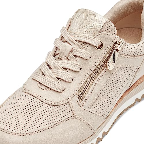 MARCO TOZZI Damen Sneaker flach Freizeit, Beige (Dune Comb), 39 EU – Ansicht 5