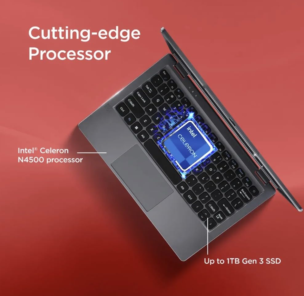 Image of Acer Aspire 3 (2026), Intel Celeron Dual Core N4500 - (8 GB /256 GB SSD /Intel UHD Graphics /Windows 11 Home) Thin and Light Laptop /11.6 inch HD /Steel Grey /1.0 Kg /MS Office 2024