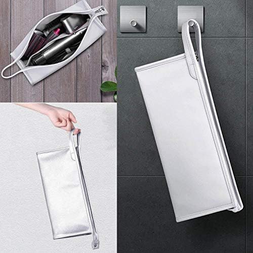 Kyrio Waterproof Hair Dryer Storage Bag Compatible with Dyson Supersonic Dryer Travel Portable Storage Bag Organizer Portable Dustproof Storage Bag Travel Case (Silver)