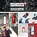 SIGG - Aluminum Water Bottle - WMB Pathfinder Match Point - Climate Neutral Certified - Suitable For Carbonated Beverages - Leakproof & Lightweight - BPA Free - Black with Design 25 Oz