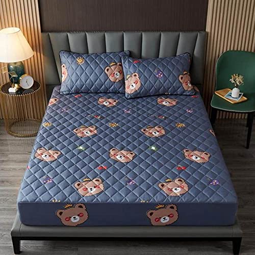 Drap de lit imperméable matelassé de qualité supérieure King - 2