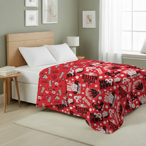 Image of Northwest Dungeons & Dragons Roll for Initiative Full /Queen Quilted Blanket, Comfy Throw, Soft Lightweight Bedding for Bed, or Couch, 90 x 90 inches