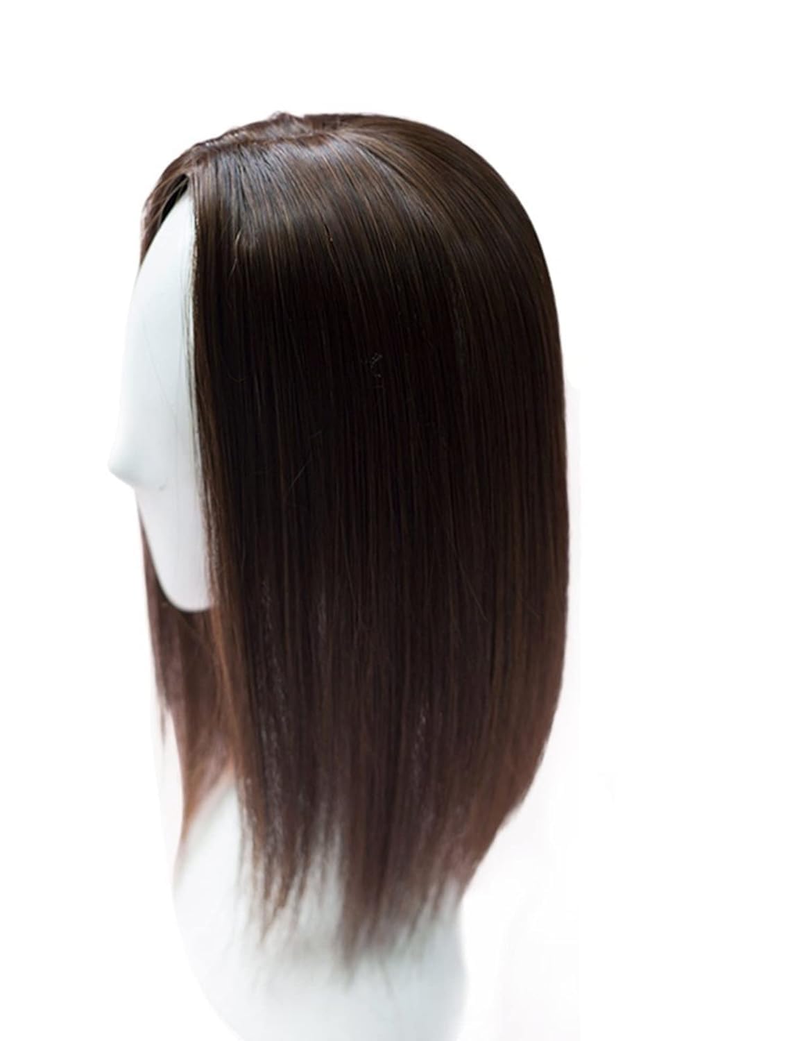 DELUXE HAIR Hair Topper for Women Golden Highlight | Women Hair Toppers Invisible Seamless Mini Volumizer Clip in Hair Extension (22inch) Pack of 1-image-41