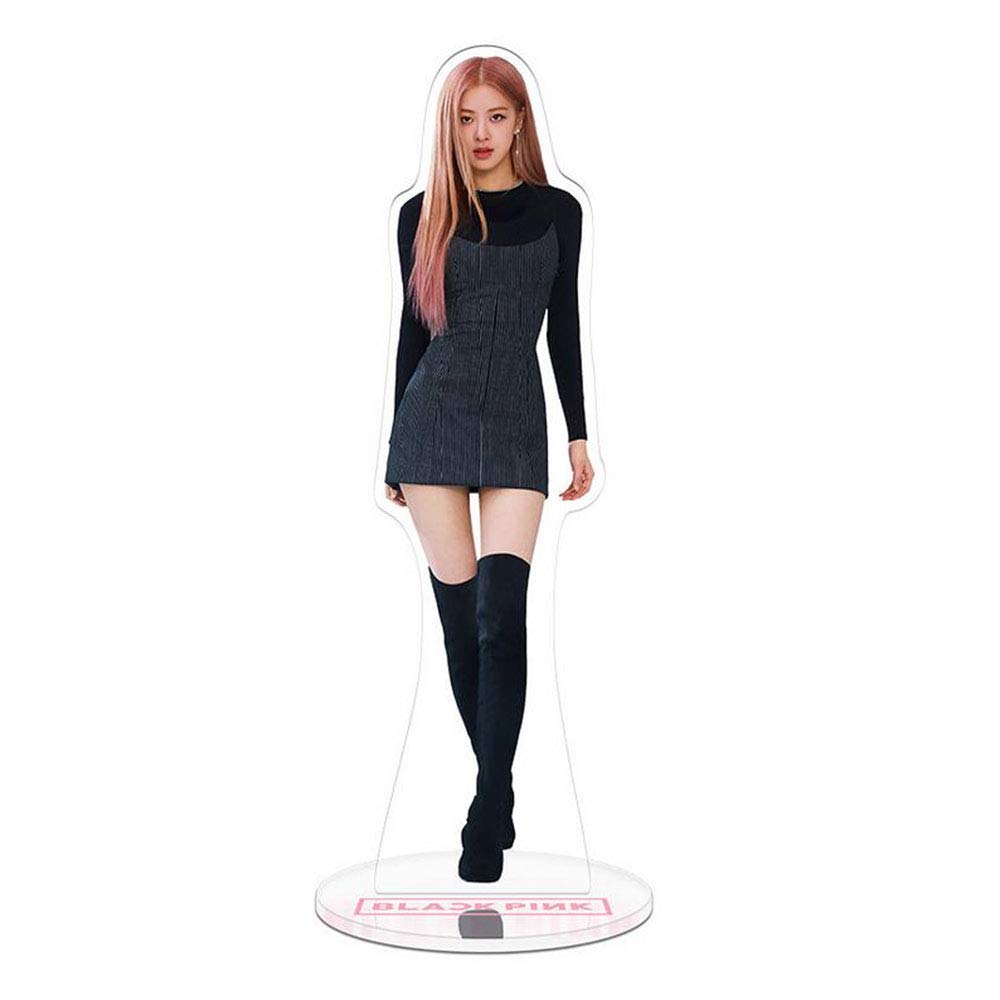 Blackpink Acrylic Toy Double-Side Photo Desk Stand Desk Decoration Gifts for Blink (ROSÉ 1)