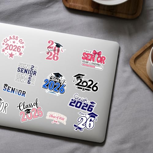 Autocollants senior 2026 vinyle qui résistent à l'eau pour gourde et PC - 4