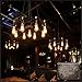 FadimiKoo Vintage Edison Ight Bulbs, 12-Pack ST58 60W E26 Base Amber Glass Filament Antique Decorative Dimmable Light Bulbs Used for Pendant Chandelier Lighting