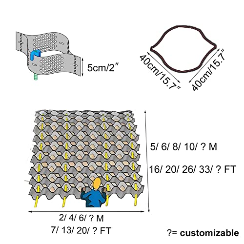 Support de pavé perméable extensible avec grand trou de drainage alvéolaire - 5