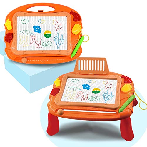 AHCo. Magnetic Drawing Table for Toddlers Kids Doddle Board with Stand Educational Writing Learning Pad Creative Toy for Girls Boys 3+ Years Old