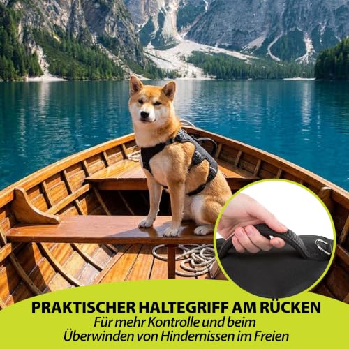 Ferplast verstellbares Hundegeschirr M Brustumfang 55-65 cm Schwarz