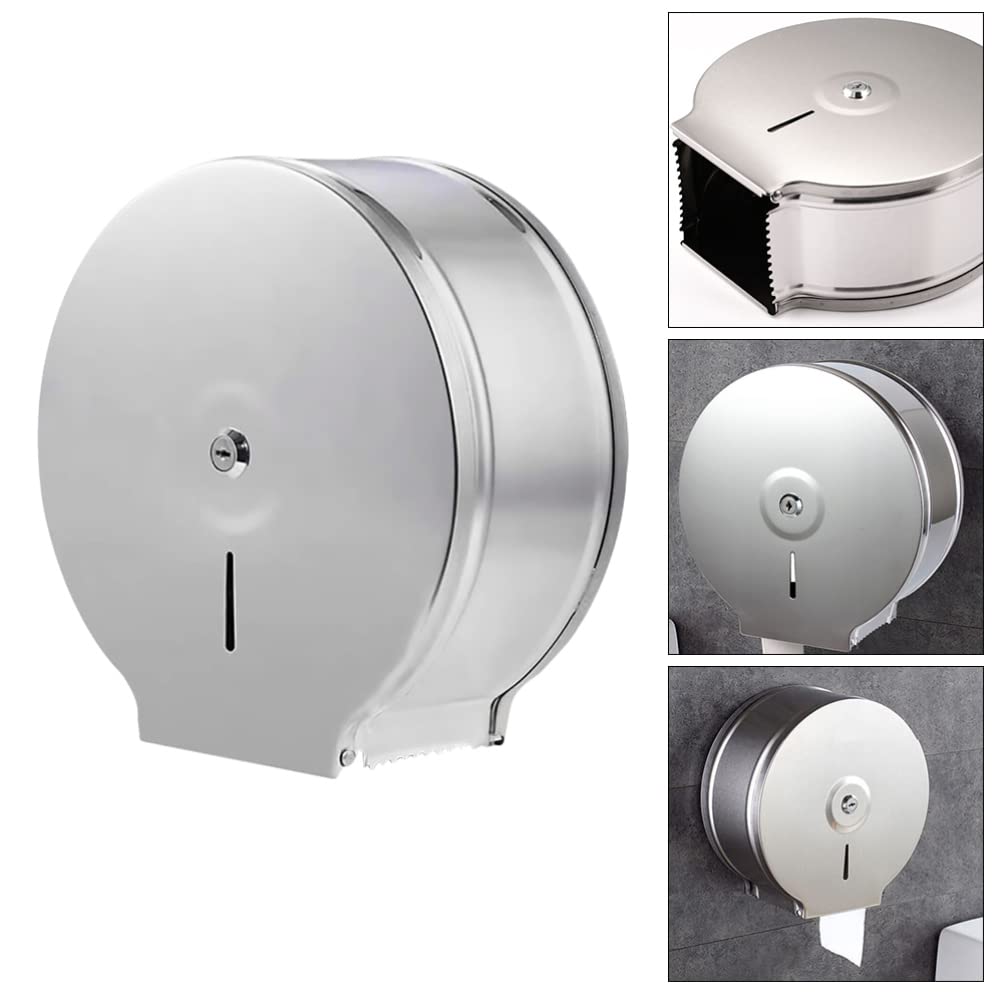 Alipis Spender Für Feuchttücher Jumbo Rollenspender - Jumbo- Gewebespender Jumbo Roll Badezimmer- Tissue- Halter Wandmontage Toilettenpapierpapierrolle Hochkapazit?t Tücherspender