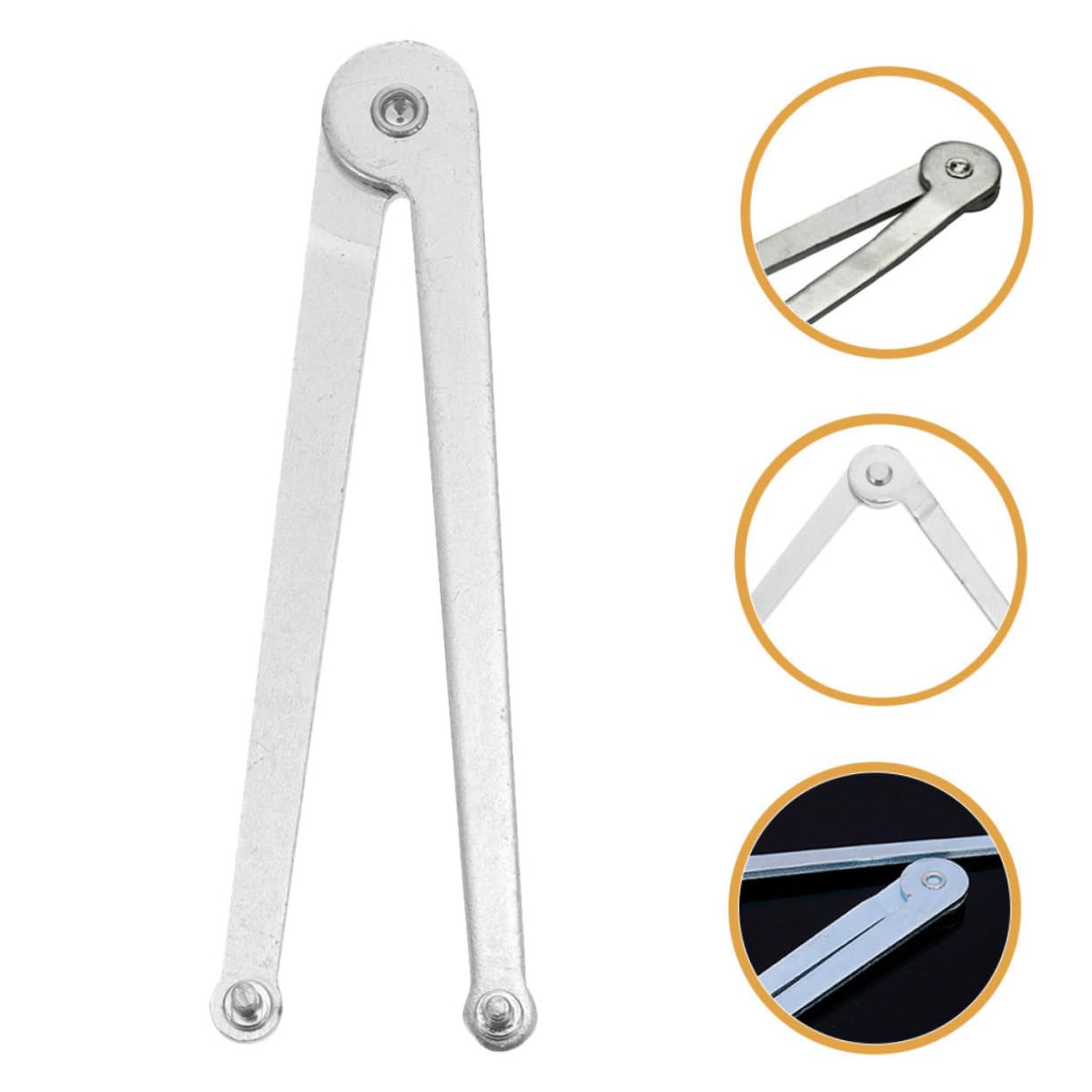Uonlytech Lot De 5 Clés Dentretien Clés Coudées Clés À Molette Verrouillables Pour Usage Domestique 2 Pièces X 5