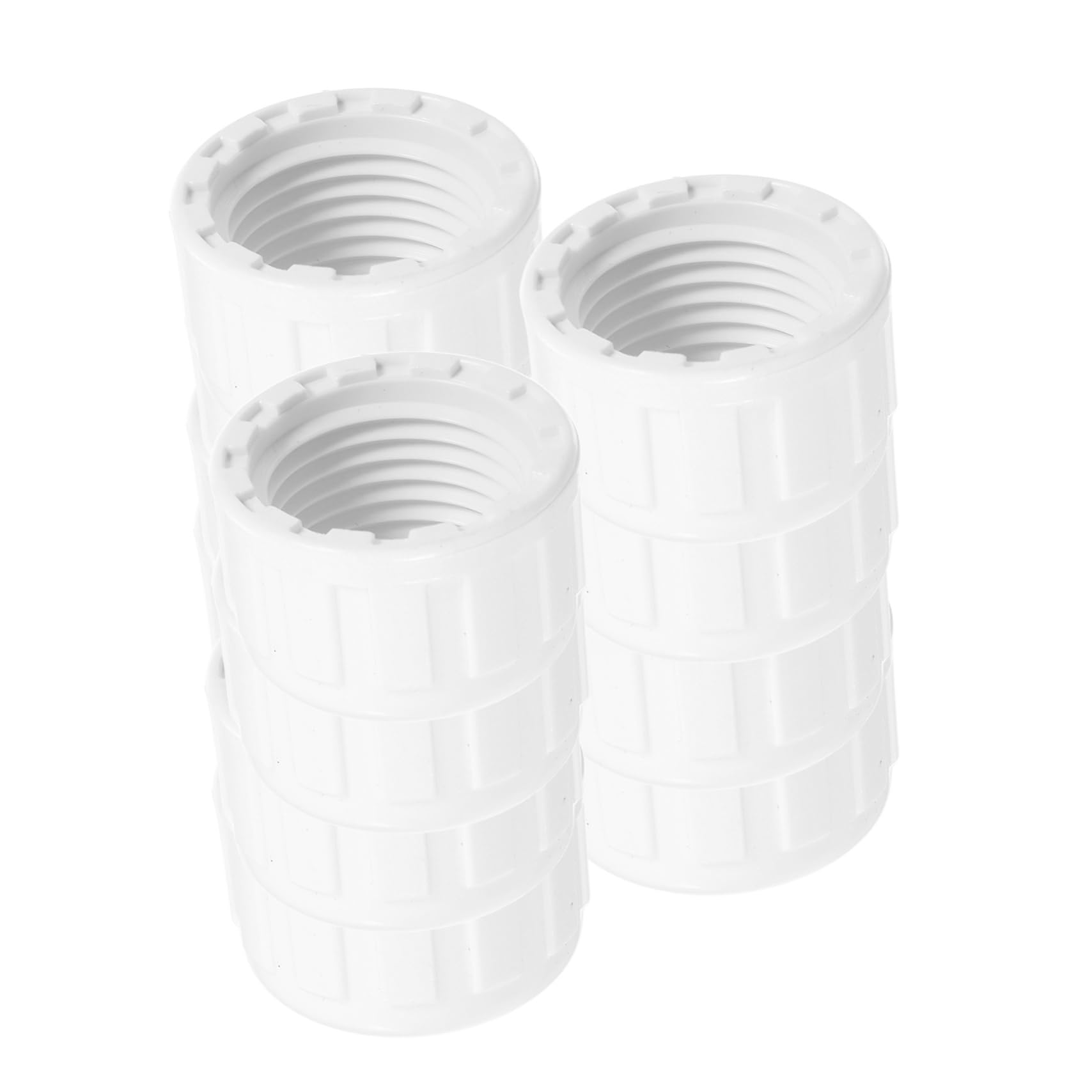 Levemolo 20 Pack Pvc Pipe Cap Threaded Stopper High-strength Pvc Leakproof Easy Installation Suitable for Pipe Systems
