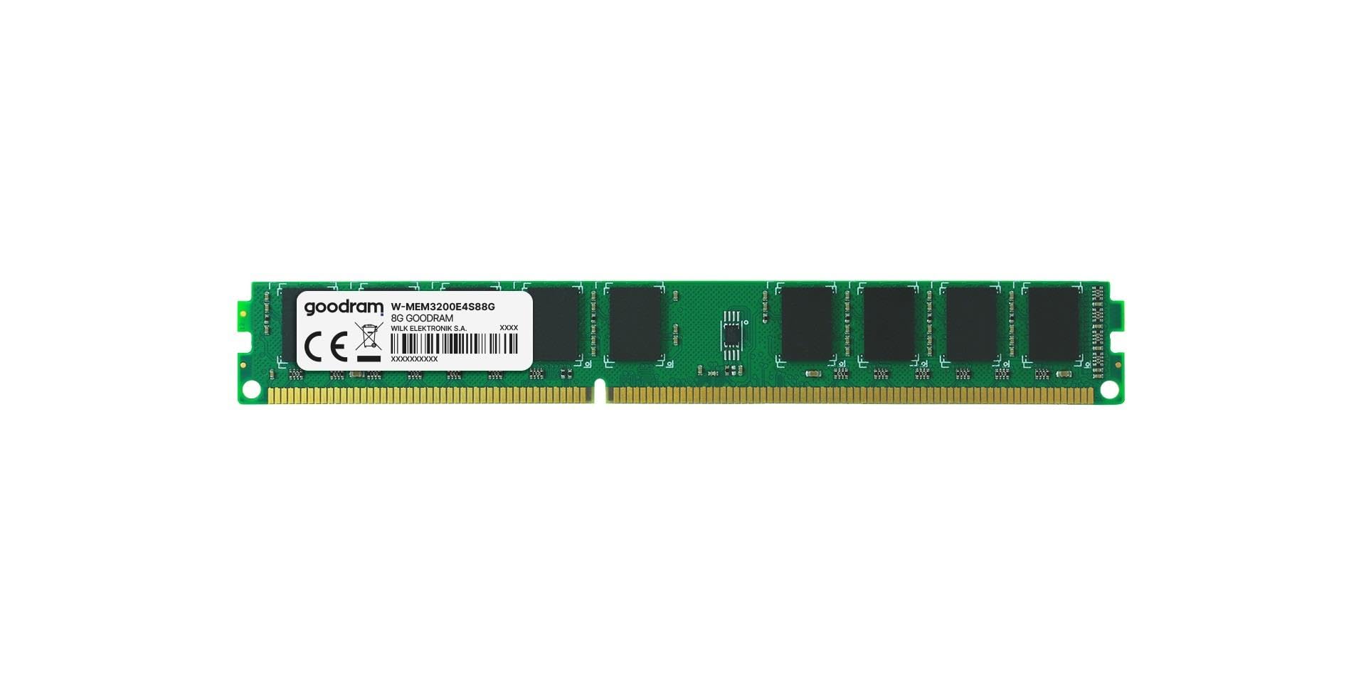 GOODRAM SERVIDOR DDR4 8GB 3200MHZ ECC UDIMM SRX8