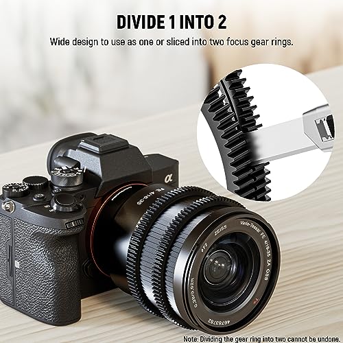 image for NEEWER 14PCS Seamless Follow Focus Gear Ring Set 0.8 MOD for ø46.5-90