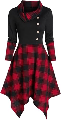 Miniatura 4 de Vestidos de tinta perdida para mujer, vestido de media manga con cuello redondo, a rayas, con cremallera, mini vestido