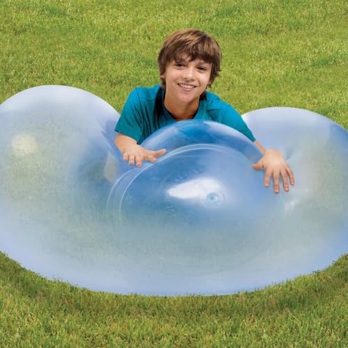 Bola de bolha de água grande balão de água transparente de 47 polegadas, bola de bolhas para adultos e crianças, reutilizável bola de bolhas mágica, balões saltitantes para piscina, jardim, festa