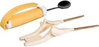 ZZBB Silikonowe naczynia dla osób starszych – łyżeczki i widelec do jedzenia na co dzień, akcesoria dla niepełnosprawnych i niepełnosprawnych