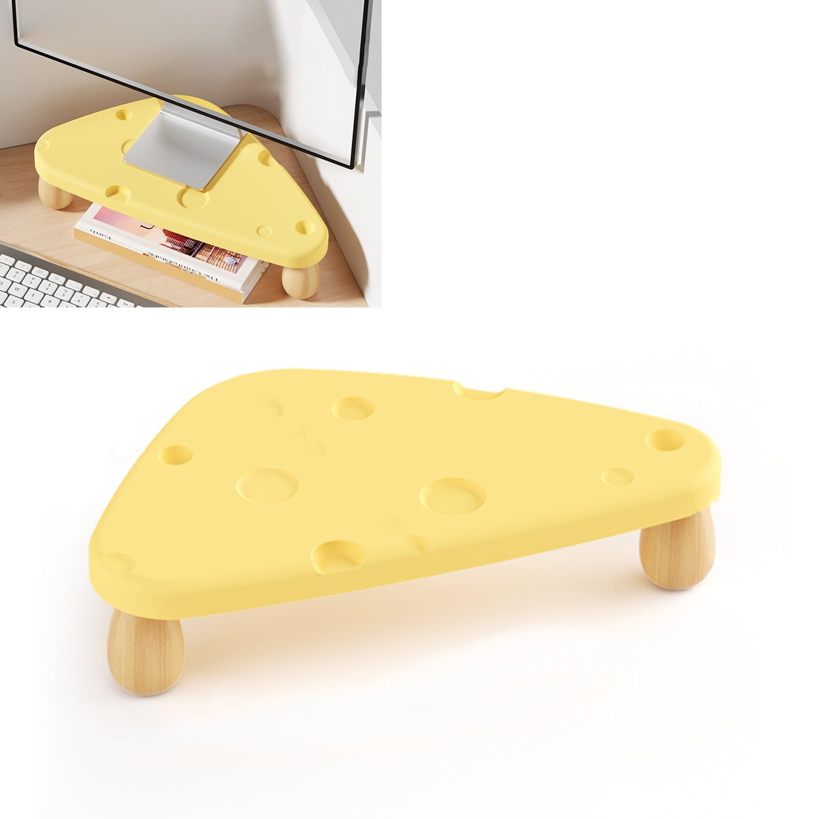 Amazon.co.jp: モニタースタンド コンピューター/モニター用の黄色の