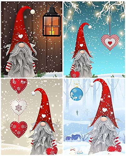 DIY Cuadros Diamantes 5D, Navidad Pintura Diamante Kits Diamond Painting Papá Noel, Punto de Cruz Diamante para...