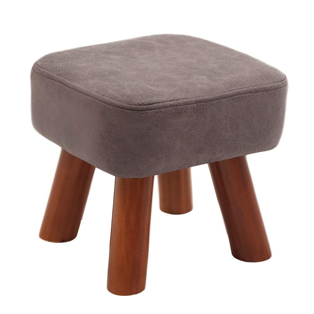 Tabouret en bois massif de salon : meuble d'appoint robuste et moderne