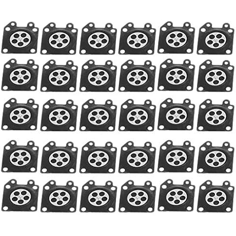 30-teiliges Vergaser Reparatursatz Membrane Kit,Pilipane Membran für Vergaser, Kettensägenzubehör für ZAMA 2500/3800/4500/5200/5800 Cover
