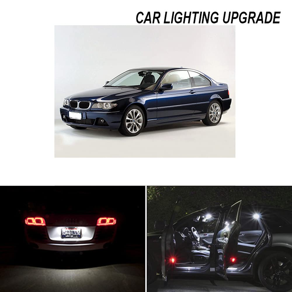 Luce interna Canbus, per BMW Serie 3 E46 Compact 316ti 318td 318ti 320td 325ti 2001 2005, targa LED 18PC + kit lampadine luci interne
