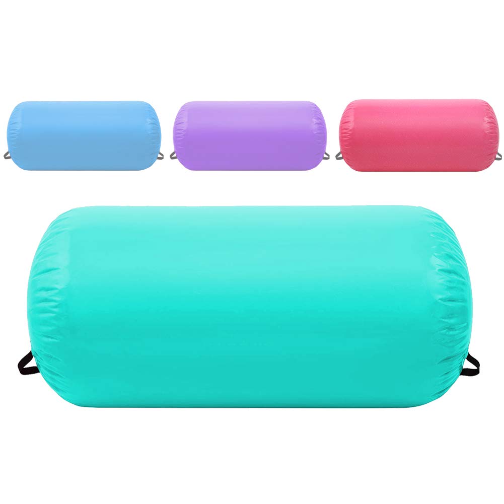 Air Barrel Back Roller Inflatable Tumbling Mat with Electric Pump,Tumble Track Gymnastic Equipment Exercise Mats for Home Use,Gym Training,Cheer leading,Yoga