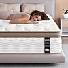 Bedstory queen mattress 14 inch hybrid mattress in a box individually wrapped coils for pressure relief and motion isolation  urban country home decor